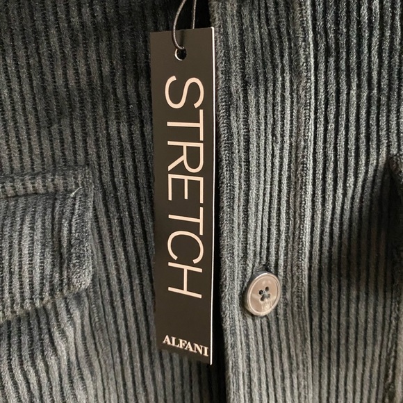 Alfani Black Button Up shirt Retail $140 - Picture 5 of 11